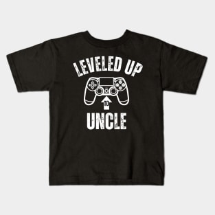 Leveled Up To Uncle 2024 Kids T-Shirt